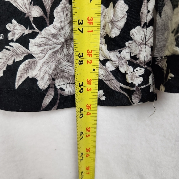 Spiritual Gangster Maya Women’s Size OS Black Floral Tie Front Kimono Duster - Picture 8 of 8